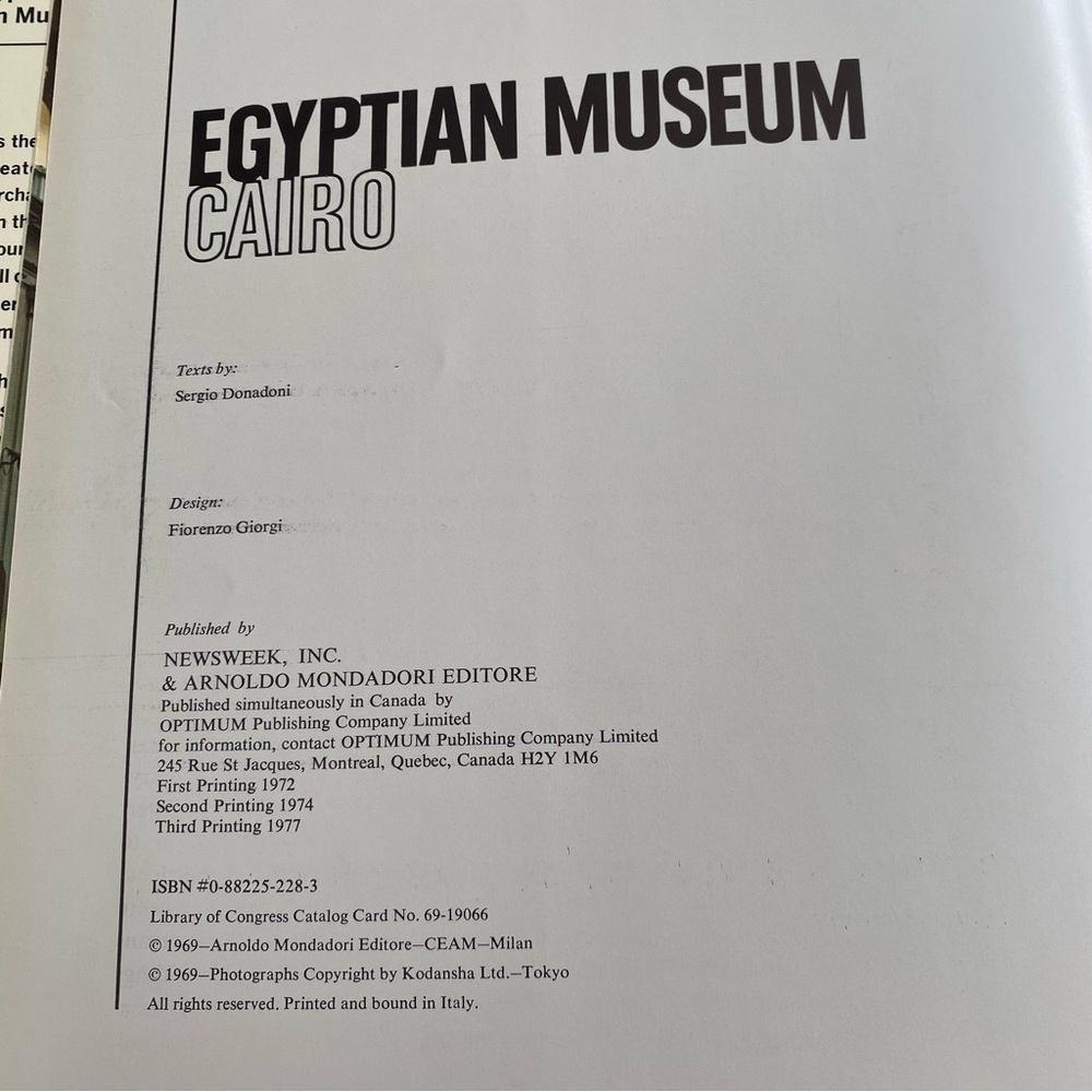 Egyptian Museum Cairo hardcover 1977 museums of the world​ - Picture 8 of 11